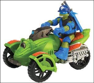 Teenage Mutant Ninja Turtles (2012) Vehicles and Playsets figure 13-B Ninja AT-3 with All-Terrain Leonardo Loose