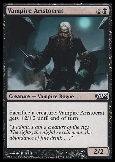 Magic the Gathering: 2010 Core Set (Base Set) card 117 Vampire Aristocrat