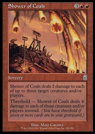 Magic the Gathering: Odyssey (Base Set) card 221 Shower of Coals