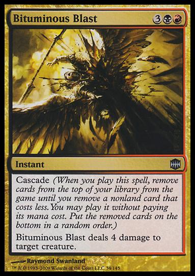 Magic The Gathering: Alara Reborn (Base Set) card 34 Bituminous Blast