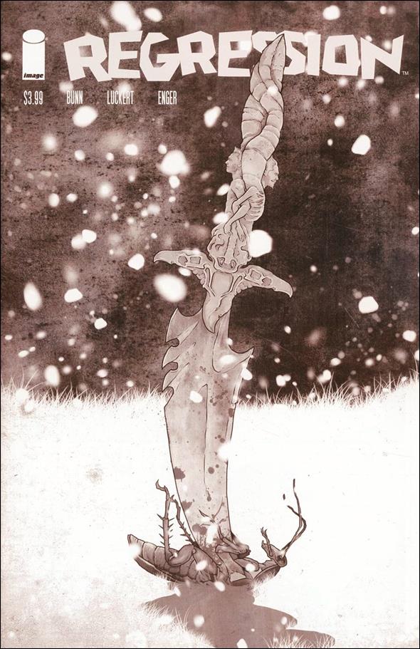 Regression issue 5-C Danny Luckert Walking Dead B&W Tribute Cover