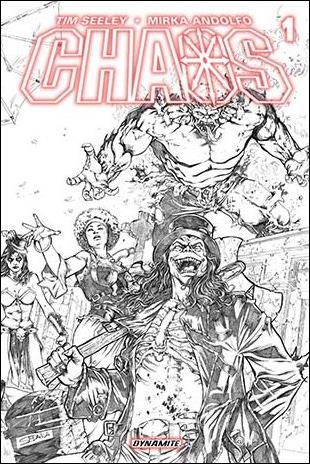 Chaos issue 1-K Sergio Fernandez Davila Sketch Cover