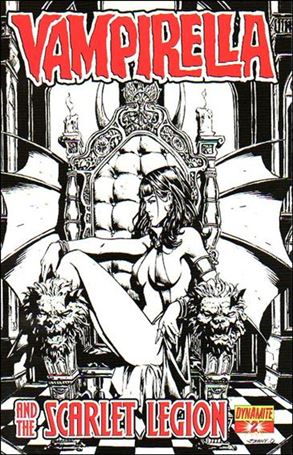 Vampirella and the Scarlet Legion issue 2-D Johnny Desjardins 1:20 Black-and-White Cover
