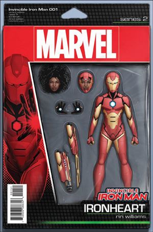 Invincible Iron Man (2017) issue 1-D John Tyler Christopher Action Figure Cover