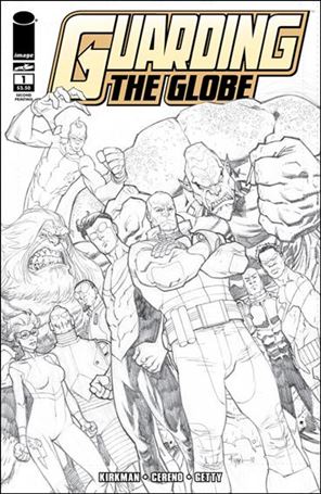 Guarding the Globe (2010) issue 1-C Sketch Cover (2nd Printing)