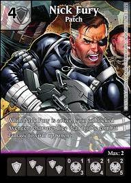Marvel Dice Masters Avengers vs. X-Men  card 115 Nick Fury: Patch