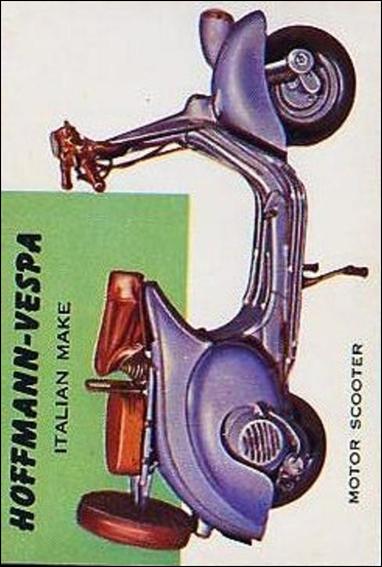 World on Wheels (Base Set) card 129 Hoffman-Vespa Motor Scooter