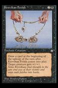 Magic the Gathering: Ice Age (Base Set) card 140 Krovikan Fetish