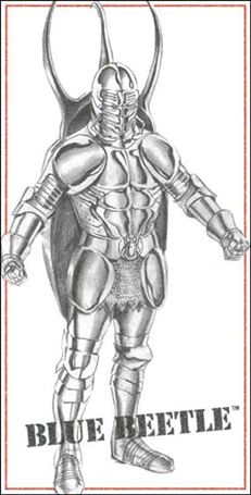 Kingdom Come Xtra (Sketchboards Subset) card 11 Blue Beetle