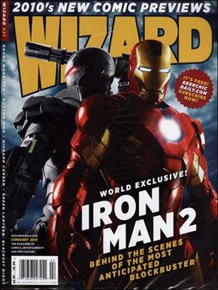 Wizard: The Magazine of Comics, Entertainment and Pop Culture issue 221-B Iron Man 2 Movie Cover