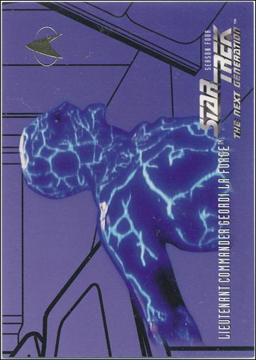 Star Trek: The Next Generation - The Episode Collection Season Four (Base Set) card 409 Lieutenant Commander Geordi La Forge