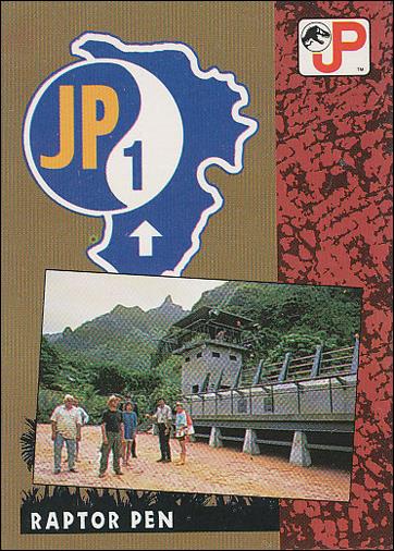 Jurassic Park (Base Set) card 11 Raptor Pen/Control Room