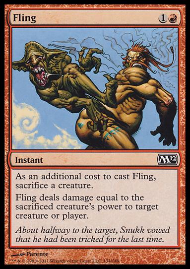 Magic the Gathering: 2012 Core Set (Base Set) card 134 Fling