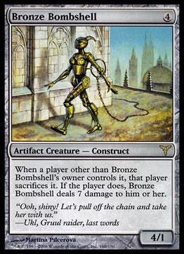 Magic the Gathering: Dissension (Base Set) card 160 Bronze Bombshell
