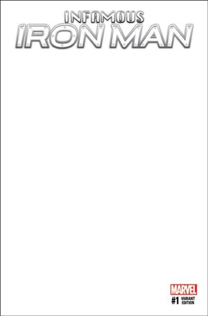 Infamous Iron Man issue 1-H Blank/Sketch Cover