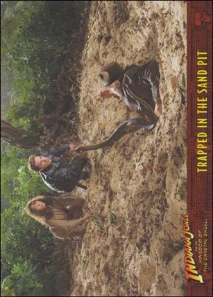Indiana Jones and the Kingdom of the Crystal Skull (Base Set) card 50 Trapped in the Sand Pit