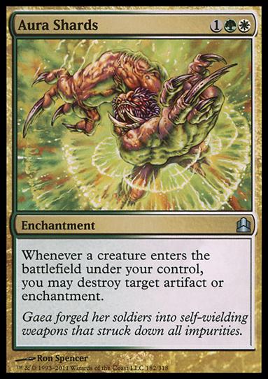 Magic the Gathering: Commander (Base Set) card 182 Aura Shards