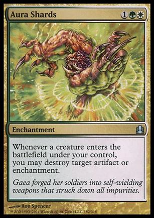 Magic the Gathering: Commander (Base Set) card 182 Aura Shards