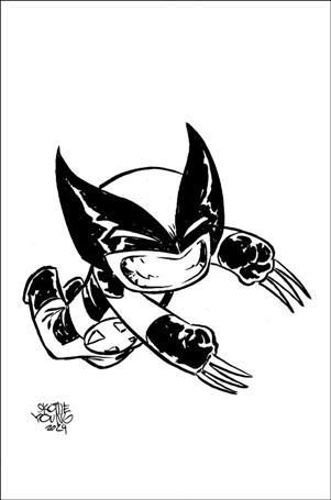 Wolverine: Blood Hunt issue 1-F Skottie Young 1:50 B/W Big Marvel Cover
