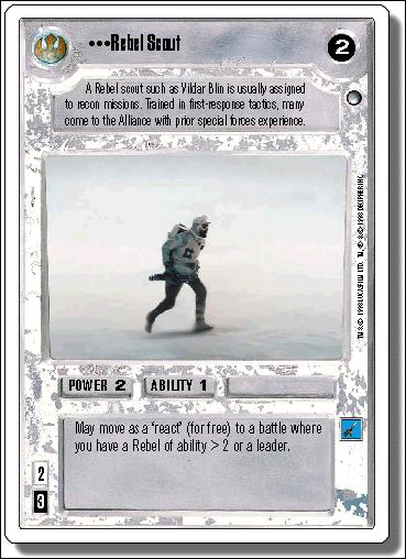 Star Wars: Hoth Revised (Base Set) card 98 Rebel Scout