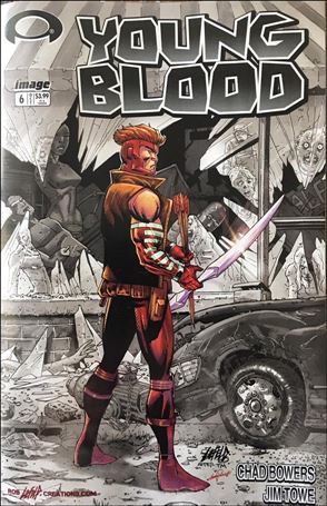 Youngblood (2017) issue 6-E Rob Liefeld Creations Walking Dead Tribute Cover