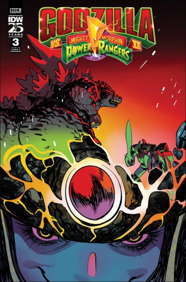 Godzilla vs the Mighty Morphin Power Rangers II issue 3 Baldemar Rivas Cover