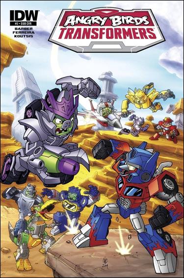Angry Birds Transformers issue 2-B Casey W. Coller Subscription Cover