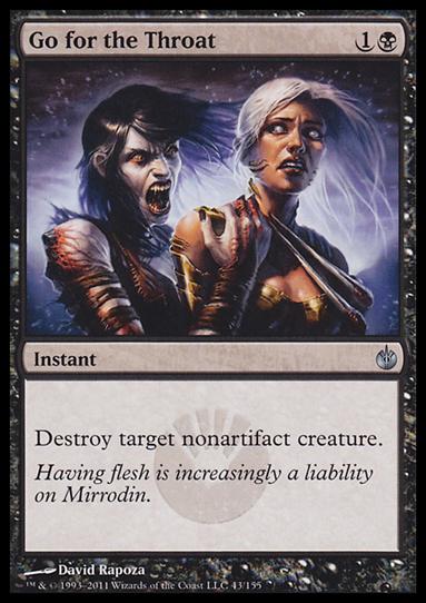 Magic the Gathering: Mirrodin Besieged (Base Set) card 43 Go for the Throat
