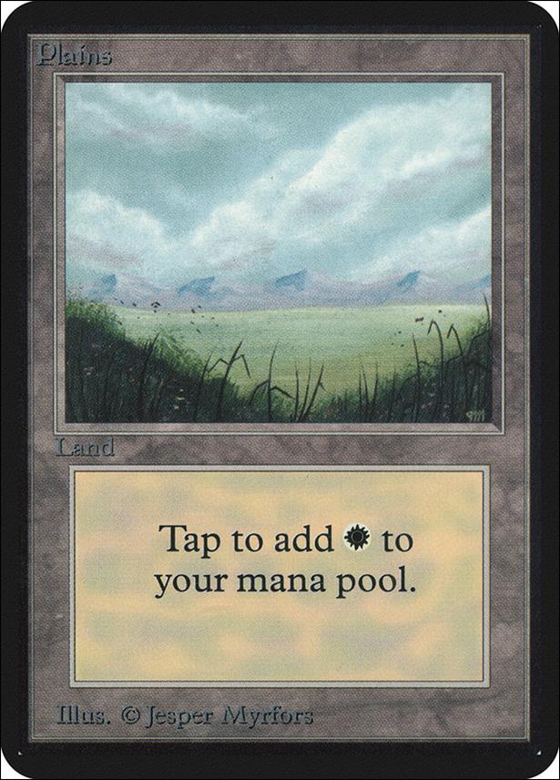 Magic the Gathering: Limited Edition Alpha (Base Set) card 286 Plains
