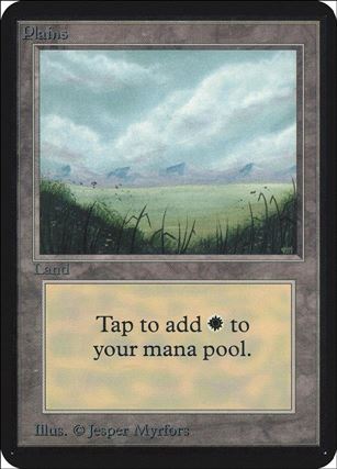 Magic the Gathering: Limited Edition Alpha (Base Set) card 286 Plains