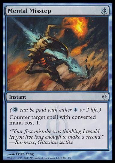 Magic the Gathering: New Phyrexia card 38 Mental Misstep