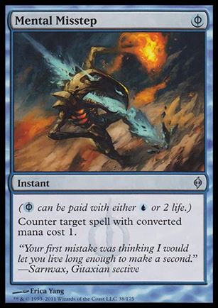 Magic the Gathering: New Phyrexia card 38 Mental Misstep