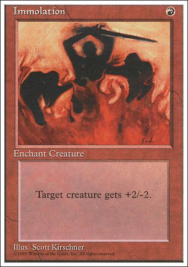 Magic the Gathering: 4th Edition (Base Set) card 204 Immolation