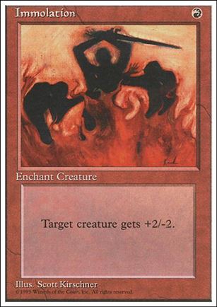 Magic the Gathering: 4th Edition (Base Set) card 204 Immolation