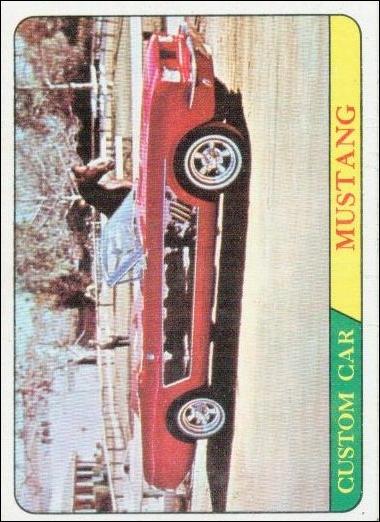 Hot Rods (Base Set) card 17 Mustang (Orange Back)