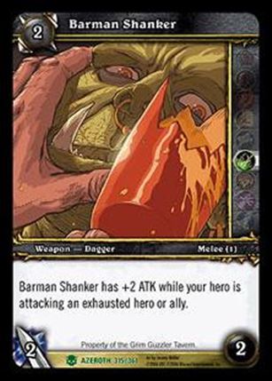 World of Warcraft: Heroes of Azeroth (Base Set) card 315 Barman Shanker