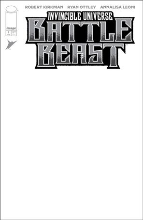 Invincible Universe: Battle Beast issue 1-I Blank/Sketch Cover