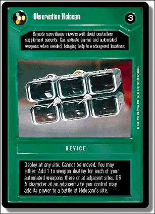 Star Wars: Premiere Limited (Base Set) card 42 Observation Holocam