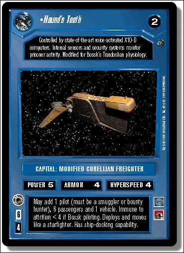 Star Wars: Dagobah Limited (Base Set) card 78 Hound's Tooth