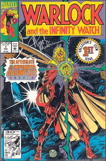 Warlock and the Infinity Watch issue 1-C Signed Angel Medina w/ illustrated COA 1/2000