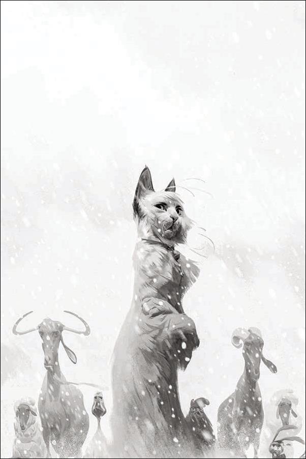 Animal Castle issue 4-E 1:30 Black & White Virgin Winter Cover