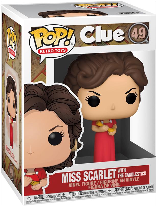POP! Retro Toys figure 49 Miss Scarlet with the Candlestick