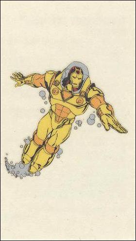 X-Men $0.99 (Tattoos Subset) card 10 Iron Man - Aqua Armour