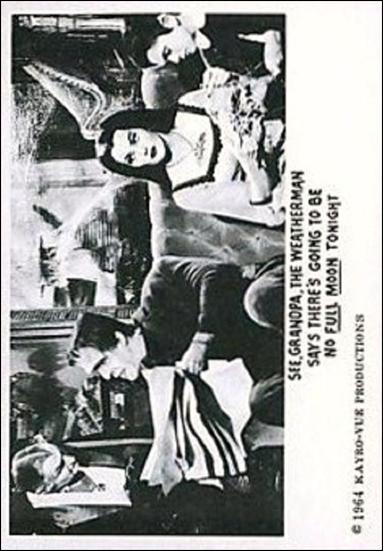 Munsters (Base Set) card 67 See Grandpa, the Weatherman Says There's Going