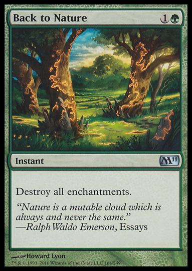 Magic the Gathering: 2011 Core Set (Base Set) card 164 Back to Nature