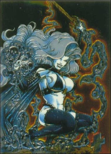Lady Death All Chromium (Base Set) card 1 Lady Death
