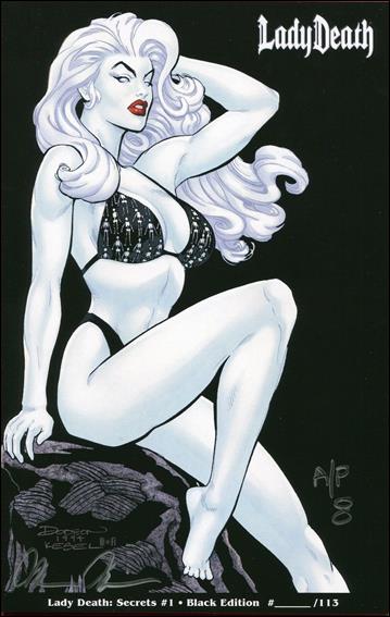 Lady Death: Secrets issue 1-HJ Black Edition 1/10