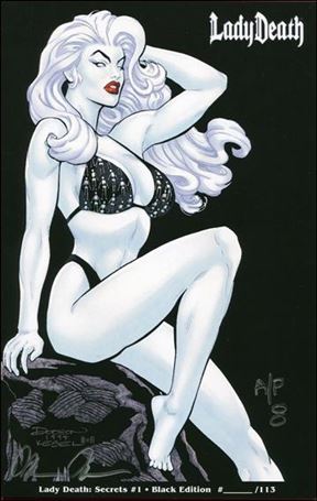 Lady Death: Secrets issue 1-HJ Black Edition 1/10