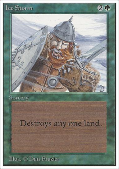 Magic the Gathering: Unlimited (Base Set) card 202 Ice Storm