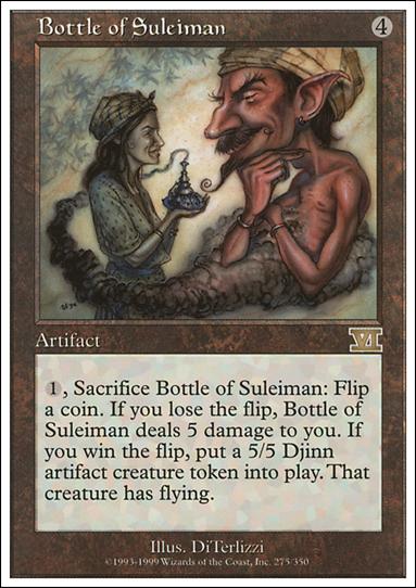 Magic the Gathering: 6th Edition (Base Set) card 275 Bottle of Suleiman